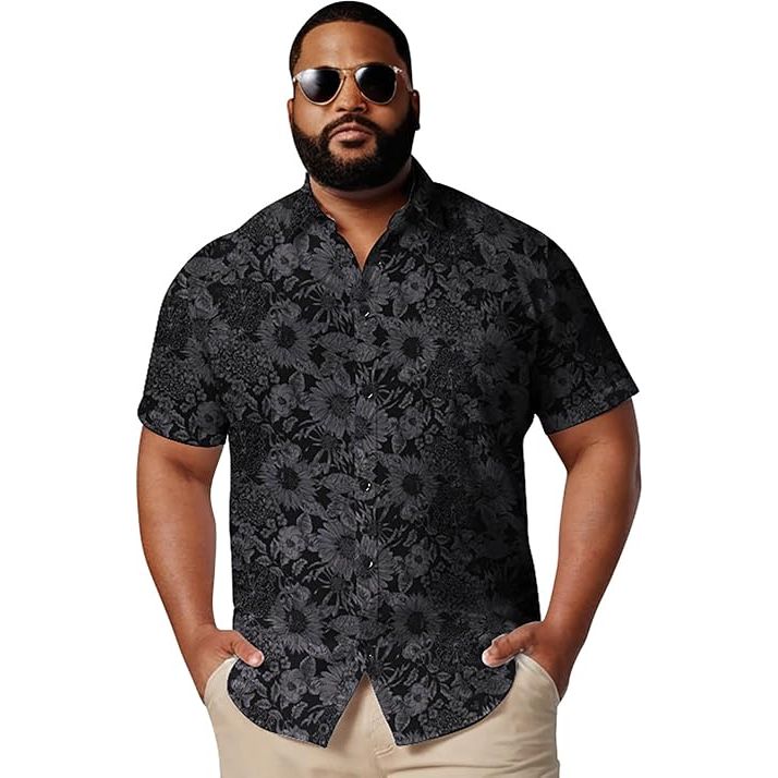 Tall Vintage Floral Hawaiian Shirt